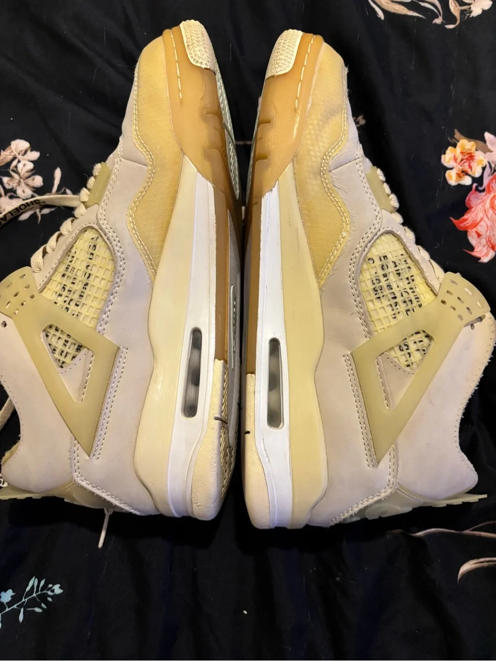 Jordan 4 Retro Off White Sail Men’s 12 Rare Virgil Abloh Collab Version